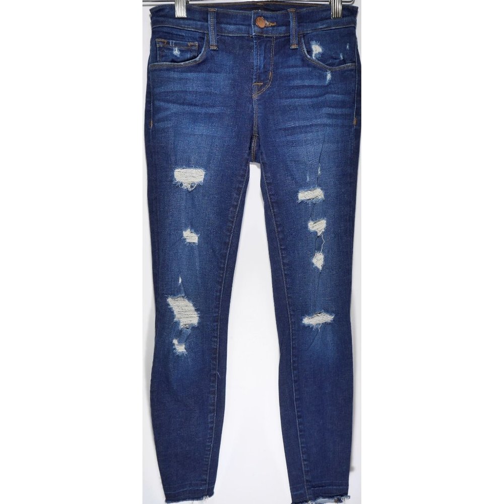 J Brand Cropped Skinny Leg in Demented Trouble